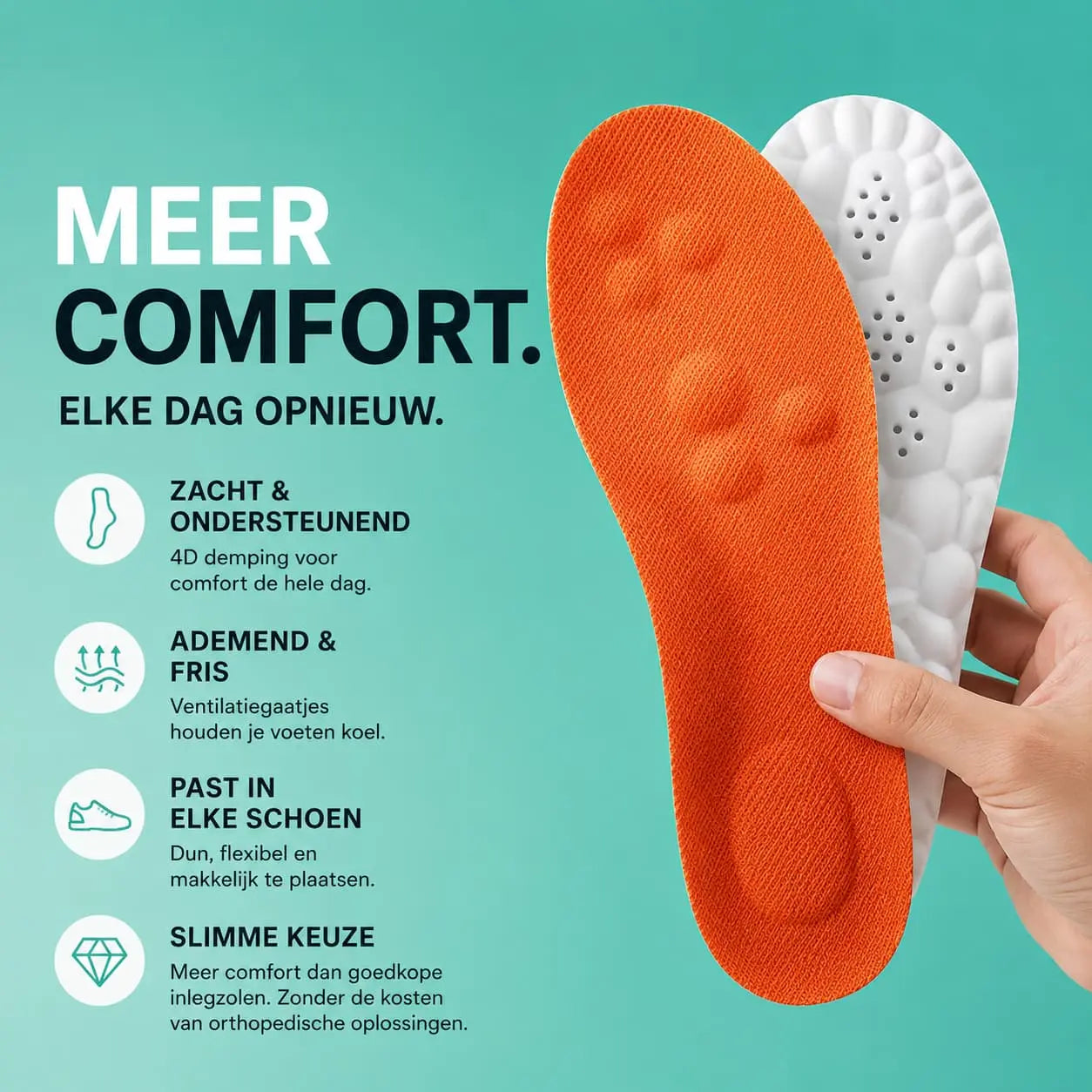 Feetly comfort massage inlegzolen